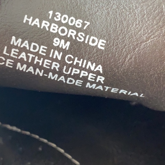 Highland Creek Black Silver Glitter Shimmer Leather Boat Shoes Topsiders New - Picture 16 of 17